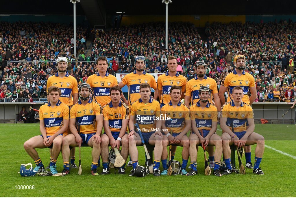 24 May 2015; The Clare team. Munster GAA Hurling Senior Championship Quarter-Final, Clare v Limerick. Semple Stadium, Thurles, Co. Tipperary. Picture credit: Ray McManus / SPORTSFILE