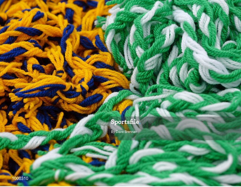 24 May 2015; Limerick and Clare colours on shown before the game. Munster GAA Hurling Senior Championship Quarter-Final, Clare v Limerick. Semple Stadium, Thurles, Co. Tipperary. Picture credit: Dáire Brennan / SPORTSFILE