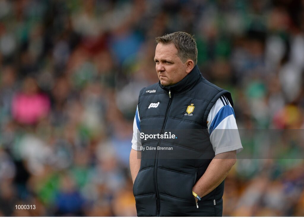 24 May 2015; Clare manager Davy Fitzgerald. Munster GAA Hurling Senior Championship Quarter-Final, Clare v Limerick. Semple Stadium, Thurles, Co. Tipperary. Picture credit: Dáire Brennan / SPORTSFILE