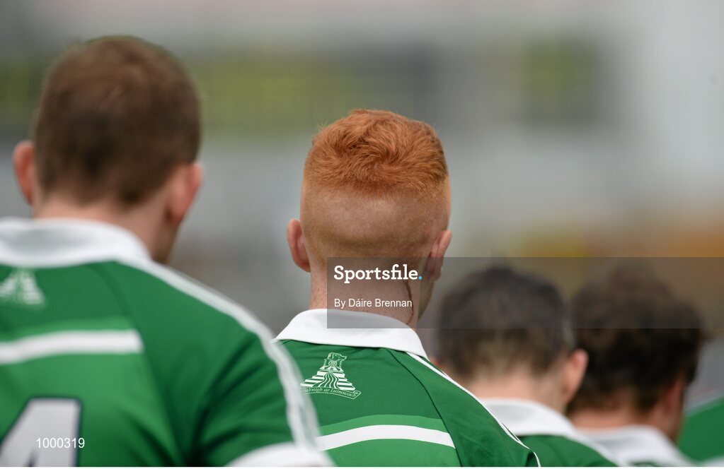 24 May 2015; Cian Lynch, Limerick, sporting a mini plait during the parade. Munster GAA Hurling Senior Championship Quarter-Final, Clare v Limerick. Semple Stadium, Thurles, Co. Tipperary. Picture credit: Dáire Brennan / SPORTSFILE