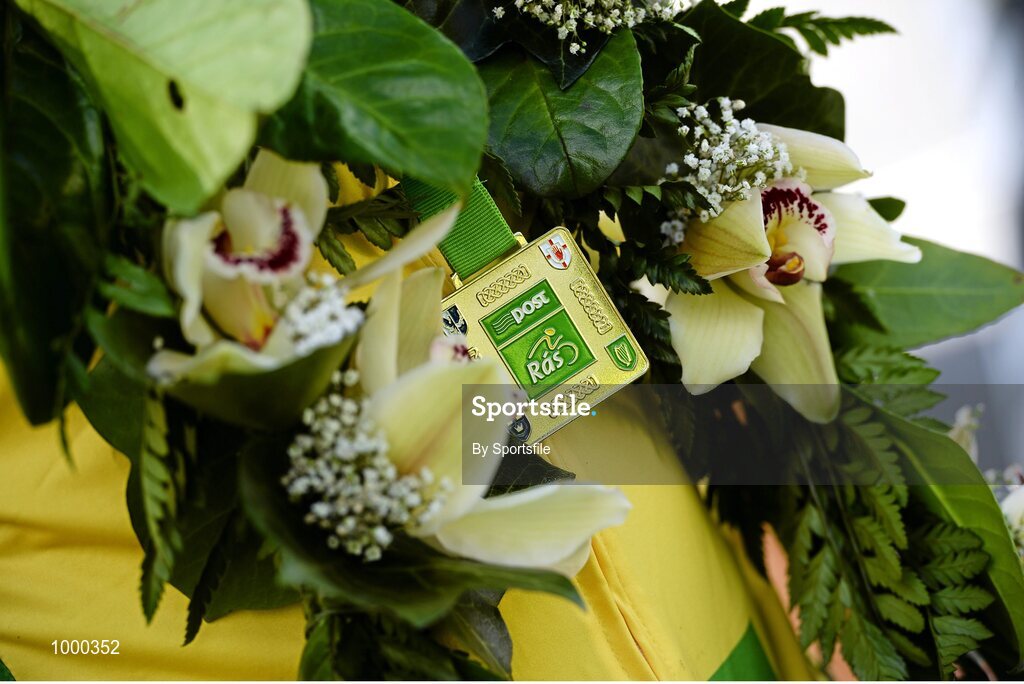 24 May 2015; A general view of an An Post Rás medal. Stage 8 of the 2015 An Post Rás. Drogheda - Skerries. Photo by Sportsfile
