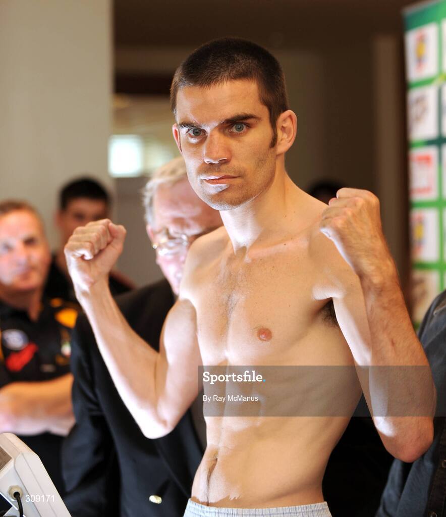 11 July 2008; Bernard Dunne at the official weigh-in ahead of the Hunky Dory's Fight Night this Saturday July 12th at the National Stadium, Dublin. Burlington Hotel, Dublin. Picture credit: Ray McManus / SPORTSFILE