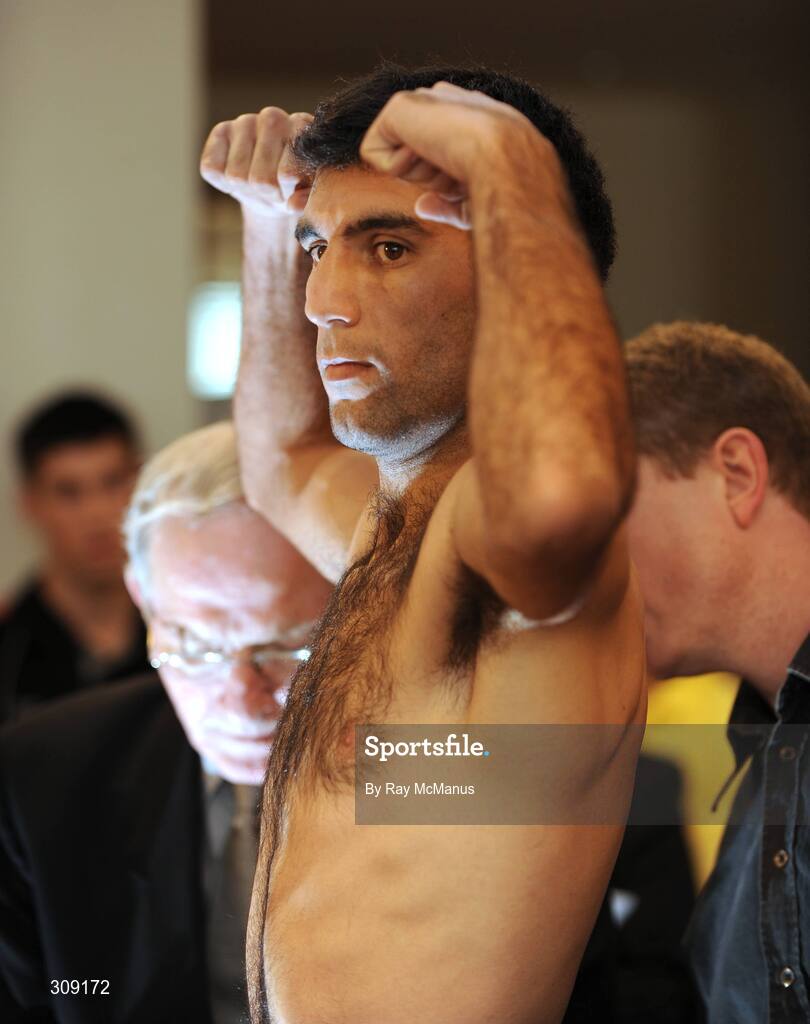 11 July 2008; Damian Marchiano during the official weigh-in ahead of the Hunky Dory's Fight Night this Saturday July 12th at the National Stadium, Dublin. Burlington Hotel, Dublin. Picture credit: Ray McManus / SPORTSFILE