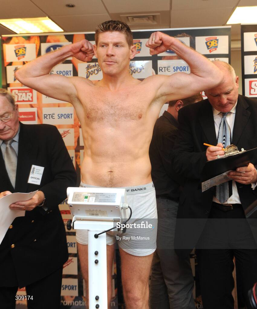 11 July 2008; Jim Rock during the official weigh-in ahead of the Hunky Dory's Fight Night this Saturday July 12th at the National Stadium, Dublin. Burlington Hotel, Dublin. Picture credit: Ray McManus / SPORTSFILE