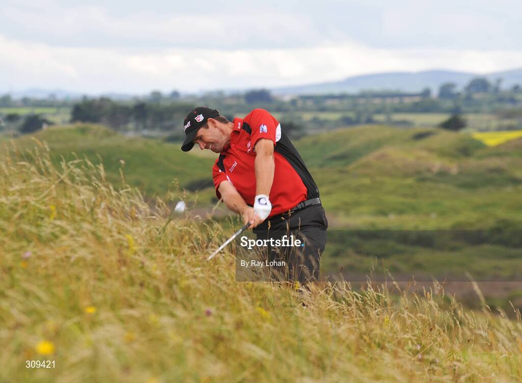 12 July 2008; Padraig Harrington plays out of the rough on the 11th. Ladbrokes.com Irish PGA Championship, The European Club, Co. Wicklow. Picture credit: Ray Lohan / SPORTSFILE *** Local Caption ***