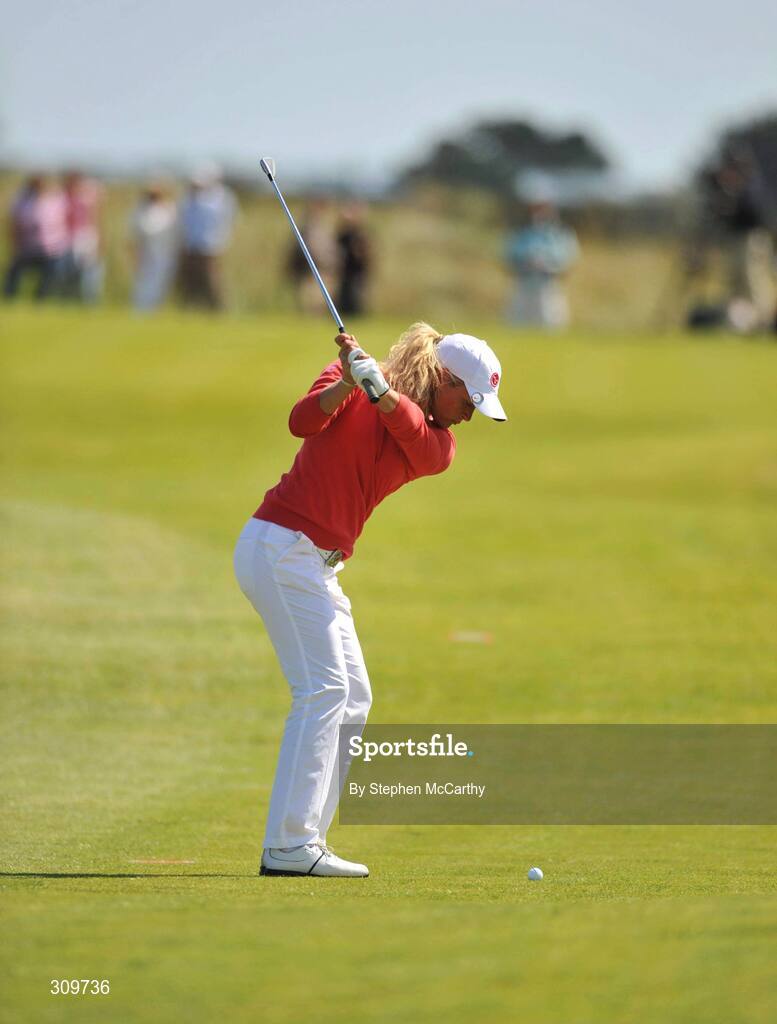 13 July 2008; Suzann Pettersen, Norway, in action on the 12th fairway during the final round of the AIB Ladies Irish Open Golf Championship. Portmarnock Hotel and Golf Links, Co. Dublin. Picture credit: Stephen McCarthy / SPORTSFILE