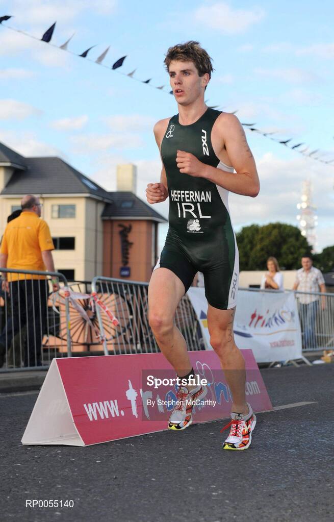 12 July 2008; Junior Heffernan, Ireland, in action during the running discipline of the Men's Elite Race at the triAthlone event. Over 1,500 competitors took part in the third running of triAthlone sponsored by Waterways Ireland. triAthlone will host the European Triathlon Championships in 2010, the first time the event has ever been held in Ireland. Waterways Ireland triAthlone Triathlon, Athlone, Co. Westmeath. Picture credit: Stephen McCarthy / SPORTSFILE