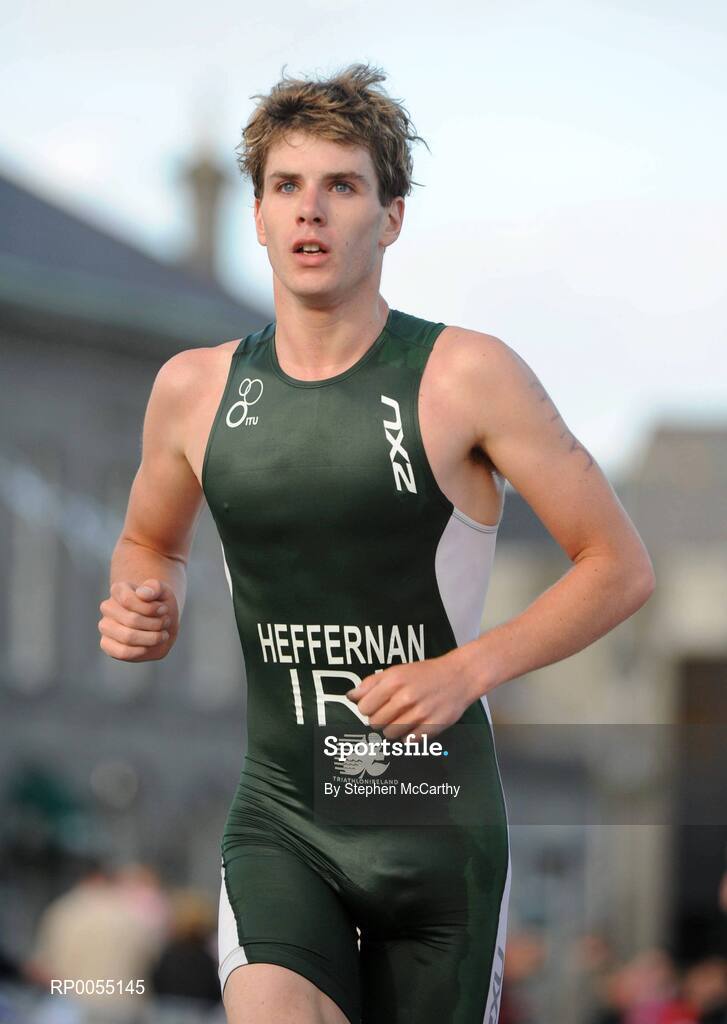 12 July 2008; Junior Heffernan, Ireland, in action during the running discipline of the Men's Elite Race at the triAthlone event. Over 1,500 competitors took part in the third running of triAthlone sponsored by Waterways Ireland. triAthlone will host the European Triathlon Championships in 2010, the first time the event has ever been held in Ireland. Waterways Ireland triAthlone Triathlon, Athlone, Co. Westmeath. Picture credit: Stephen McCarthy / SPORTSFILE
