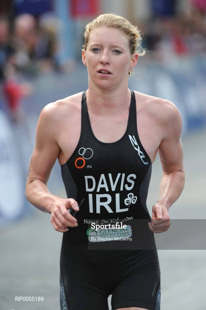 12 July 2008; Emma Davis, Ireland, in action during the running discipline of the Women's Elite Race at the triAthlone event. Over 1,500 competitors took part in the third running of triAthlone sponsored by Waterways Ireland. triAthlone will host the European Triathlon Championships in 2010, the first time the event has ever been held in Ireland. Waterways Ireland triAthlone Triathlon, Athlone, Co. Westmeath. Picture credit: Stephen McCarthy / SPORTSFILE