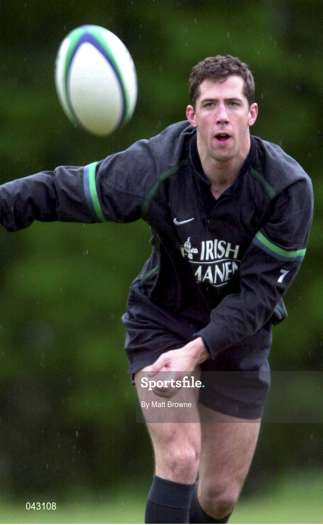 6 June 2000; Guy Easterby during an Ireland Rugby training session in Manchester, New Hampshire, USA. Photo by Matt Browne/Sportsfile