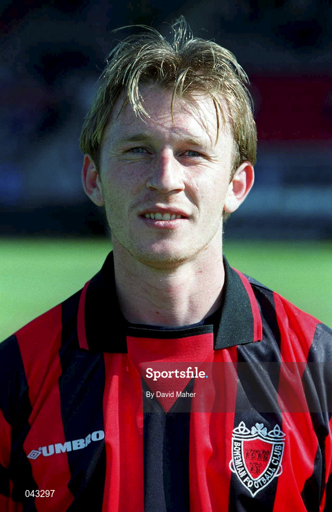 22 July 2000; Trevor Molloy of Bohemians prior to the Derek Swan Testimonial match between Bohemians and Tranmere Rovers at Dalymount Park in Dublin. Photo by David Maher/Sportsfile