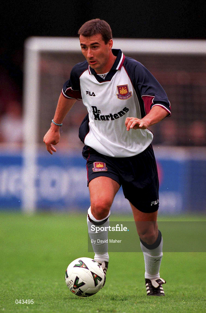 23 July 2000; Mark Keller of West Ham United during the Pre-Season Friendly match between St Patrick's Athletic and West Ham United at Richmond Park in Dublin. Photo by David Maher/Sportsfile