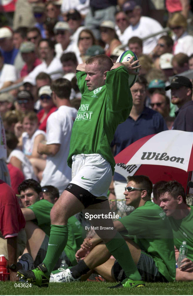 10 June 2000; Frank Sheahan of Ireland during the Rugby International match between USA and Ireland at Singer Family Park in Manchester, New Hampshire, USA. Photo by Matt Browne/Sportsfile