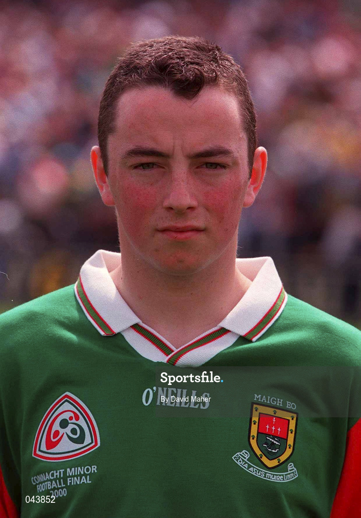 30 July 2000; Mayo captain Rory Keane prior to the Connacht Minor Football Championship Final between Roscommon and Mayo at Dr Hyde Park in Roscommon. Photo by David Maher/Sportsfile
