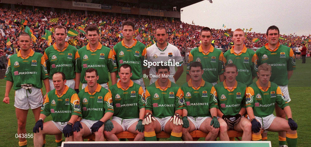 30 July 2000; The Leitrim team prior to the Bank of Ireland Connacht Senior Football Championship Final between Galway and Leitrim at Dr Hyde Park in Roscommon. Photo by David Maher/Sportsfile