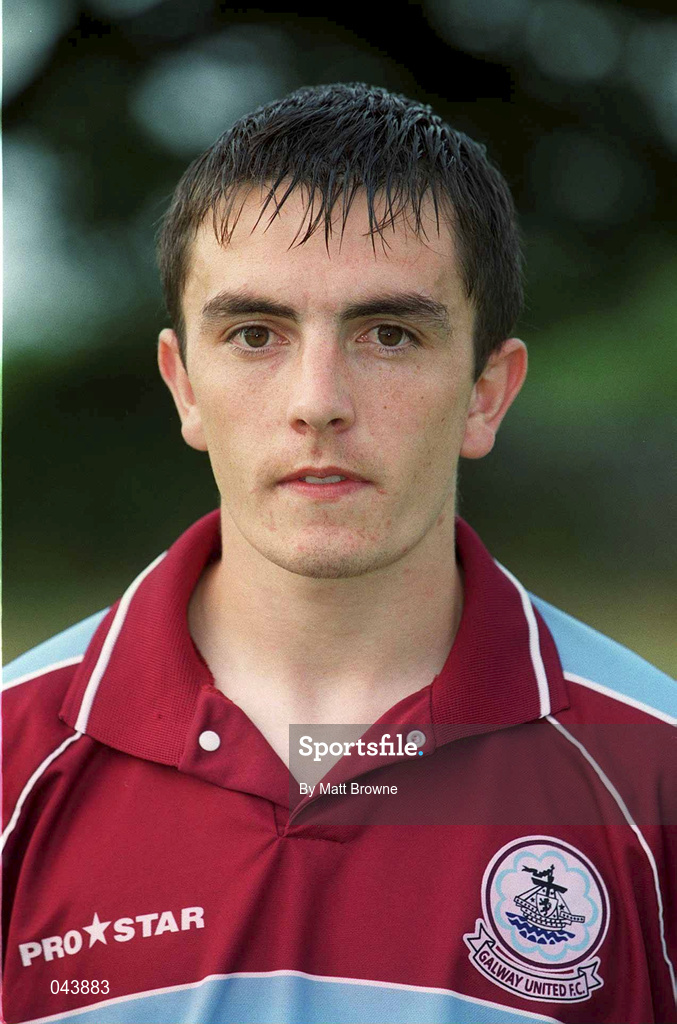 25 July 2000; Nigel Keady of Galway United during the Pre-Season Friendly match between Galway United and Sligo Rover in Athenry, Galway. Photo by Matt Browne/Sportsfile
