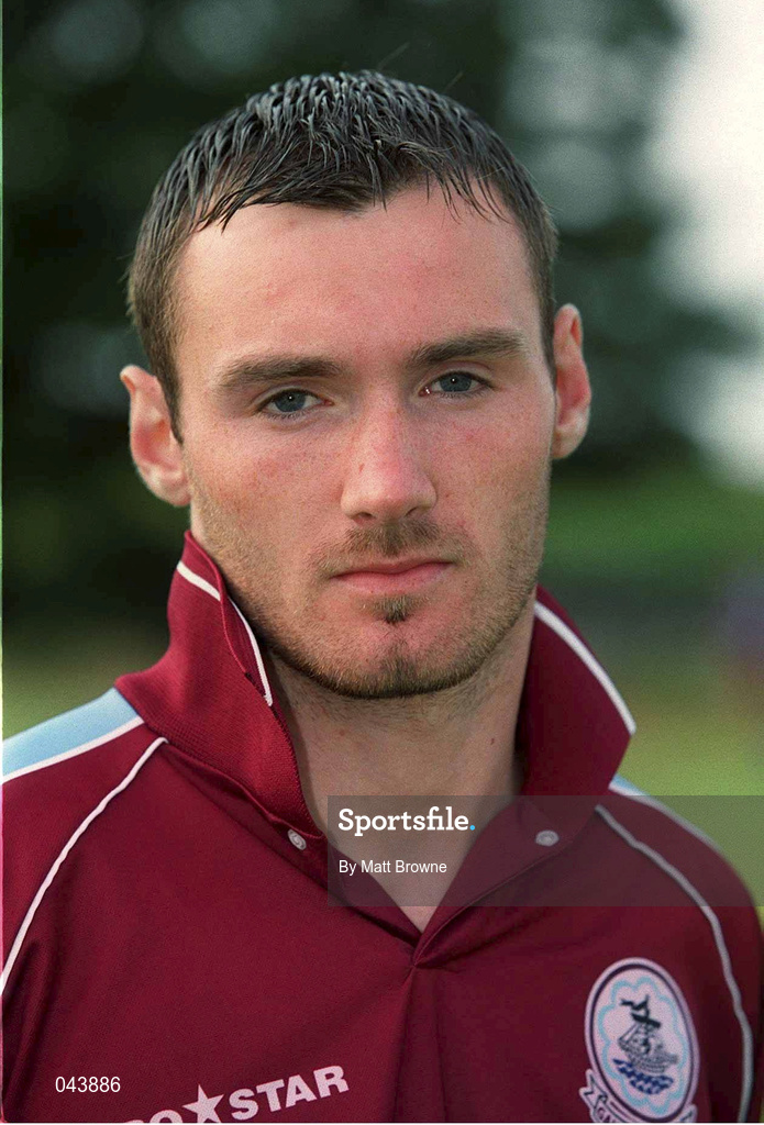 25 July 2000; David Goldberg of Galway United during the Pre-Season Friendly match between Galway United and Sligo Rover in Athenry, Galway. Photo by Matt Browne/Sportsfile