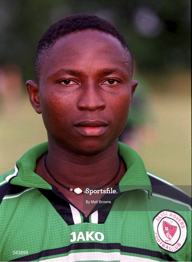25 July 2000; Isola Shuaibu of Sligo Rovers during the Pre-Season Friendly match between Galway United and Sligo Rover in Athenry, Galway. Photo by Matt Browne/Sportsfile