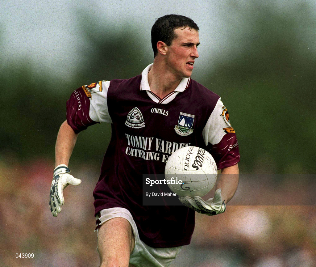 30 July 2000; Joe Bergin of Galway during the Bank of Ireland Connacht Senior Football Championship Final between Galway and Leitrim at Dr Hyde Park in Roscommon. Photo by David Maher/Sportsfile