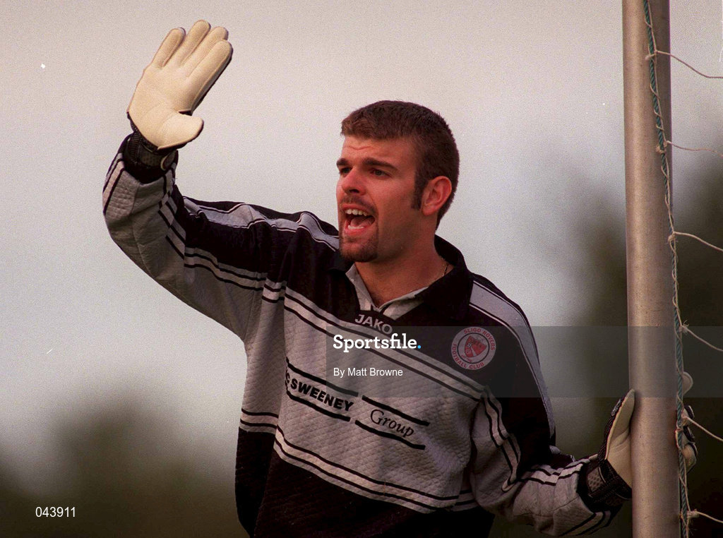 25 July 2000; Sligo Rovers goalkeeper Danny O'Leary during the Pre-Season Friendly match between Galway United and Sligo Rover in Athenry, Galway. Photo by Matt Browne/Sportsfile