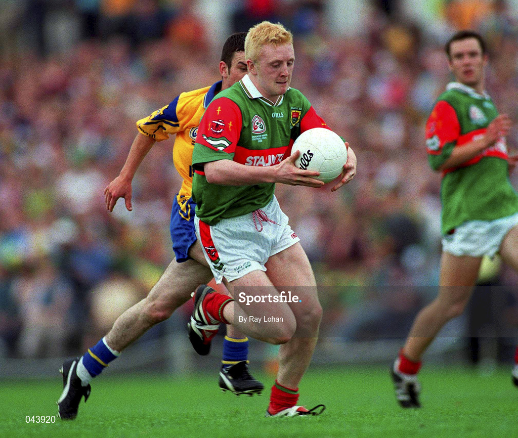 30 July 2000; Paul Carney of Mayo during the Connacht Minor Football Championship Final between Roscommon and Mayo at Dr Hyde Park in Roscommon. Photo by Ray Lohan/Sportsfile