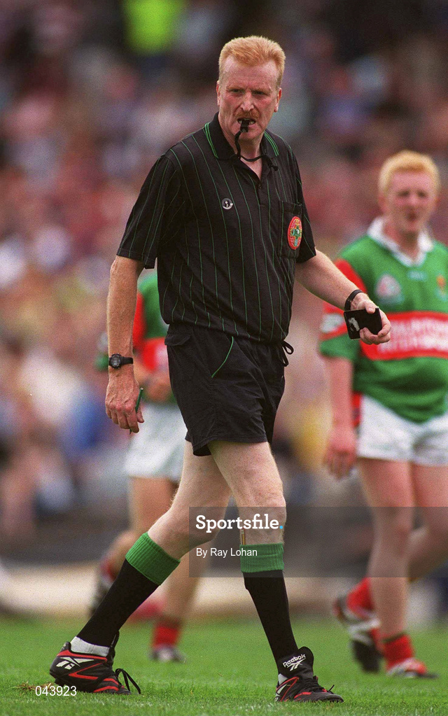 30 July 2000; Referee Gerry McGovern during the Connacht Minor Football Championship Final between Roscommon and Mayo at Dr Hyde Park in Roscommon. Photo by Ray Lohan/Sportsfile