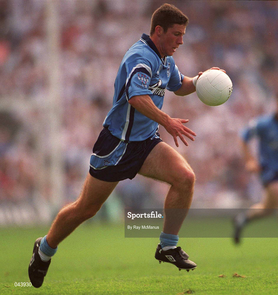 30 July 2000; Colin Moran of Dublin during the Bank of Ireland Leinster Senior Football Championship Final between Dublin and Kildare at Croke Park in Dublin. Photo by Ray McManus/Sportsfile
