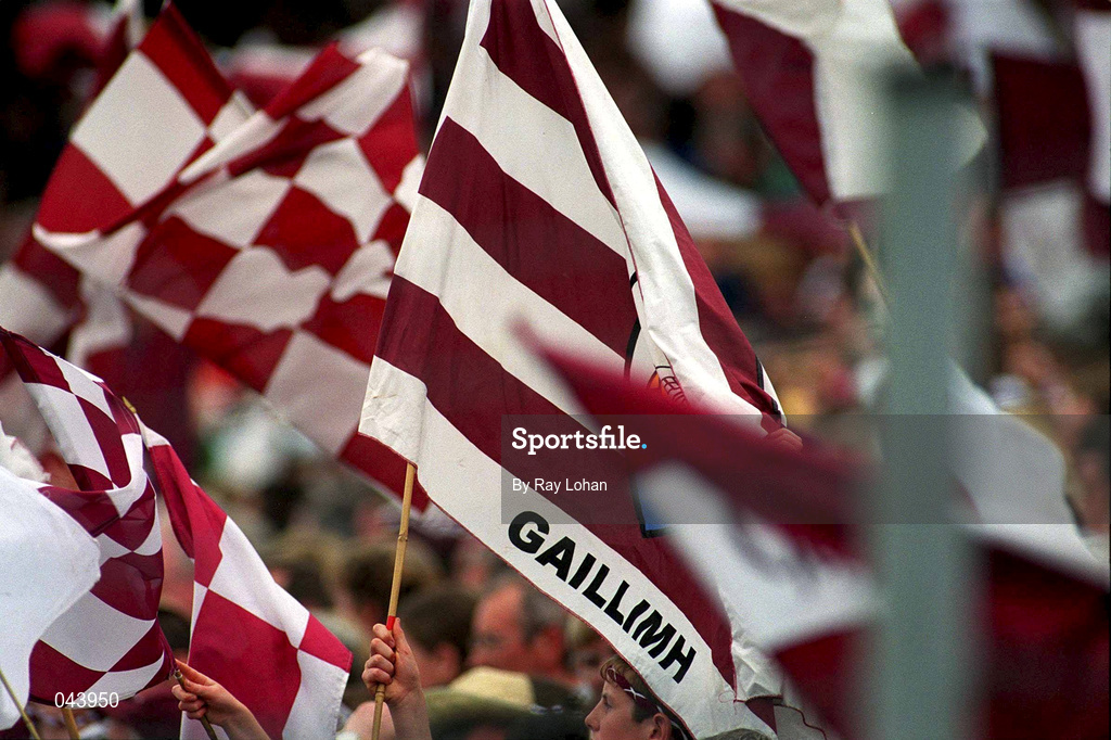 30 July 2000; Galway supporters during the Bank of Ireland Connacht Senior Football Championship Final between Galway and Leitrim at Dr Hyde Park in Roscommon. Photo by Ray Lohan/Sportsfile