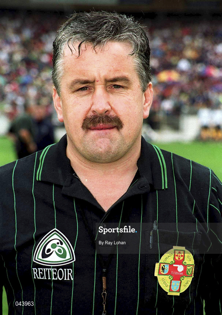 30 July 2000; Referee Brian Crowe during the Bank of Ireland Connacht Senior Football Championship Final between Galway and Leitrim at Dr Hyde Park in Roscommon. Photo by Ray Lohan/Sportsfile
