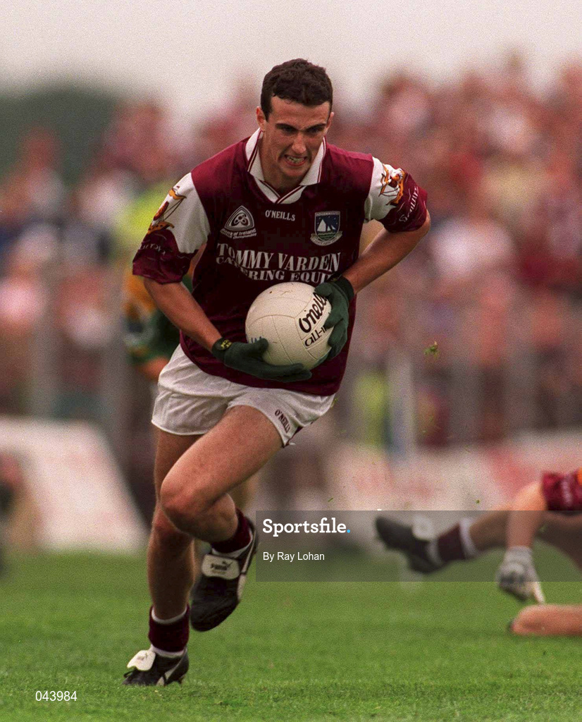 30 July 2000; Joe Bergin of Galway during the Bank of Ireland Connacht Senior Football Championship Final between Galway and Leitrim at Dr Hyde Park in Roscommon. Photo by Ray Lohan/Sportsfile