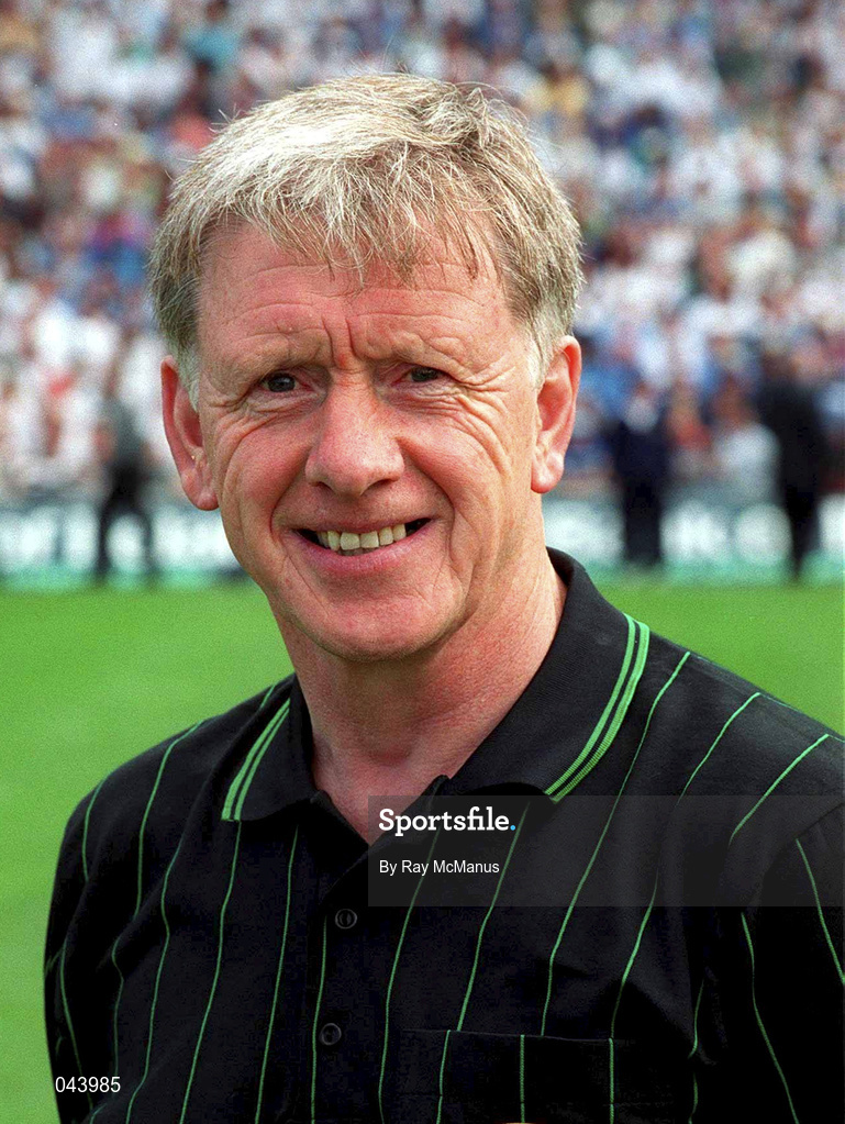 30 July 2000; Linesman Frank Ward, Laois, prior to the Bank of Ireland Leinster Senior Football Championship Final between Dublin and Kildare at Croke Park in Dublin. Photo by Ray McManus/Sportsfile