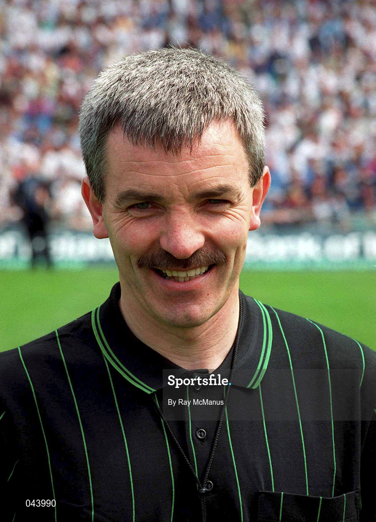 30 July 2000; Referee Paddy Russell, Tipperary, during the Bank of Ireland Leinster Senior Football Championship Final between Dublin and Kildare at Croke Park in Dublin. Photo by Ray McManus/Sportsfile
