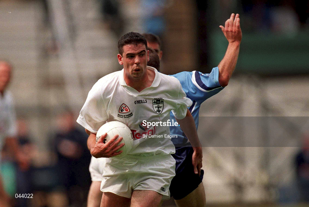 30 July 2000; Dermot Earley of Kildare during the Bank of Ireland Leinster Senior Football Championship Final between Dublin and Kildare at Croke Park in Dublin. Photo by Damien Eagers/Sportsfile