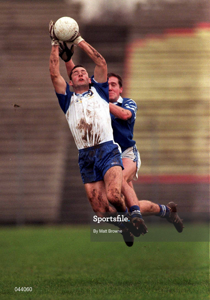 30 January 2000; Eamonn O'Hara of Connacht in action against Ciaran O'Sullivan of Munster during the Railway Cup Football Championship Semi-Final between Connacht and Munster at McHale Park in Castlebar, Mayo. Photo by Matt Browne/Sportsfile