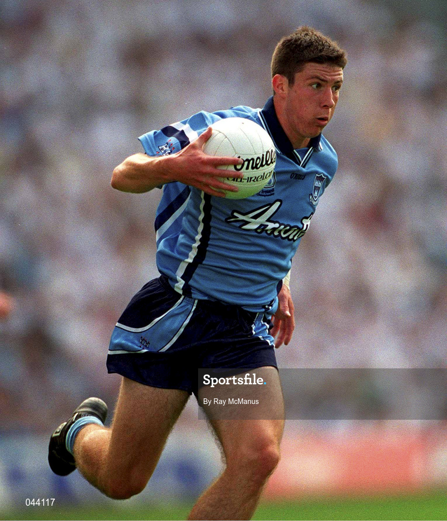 30 July 2000; Colin Moran of Dublin during the Bank of Ireland Leinster Senior Football Championship Final between Dublin and Kildare at Croke Park in Dublin. Photo by Ray McManus/Sportsfile