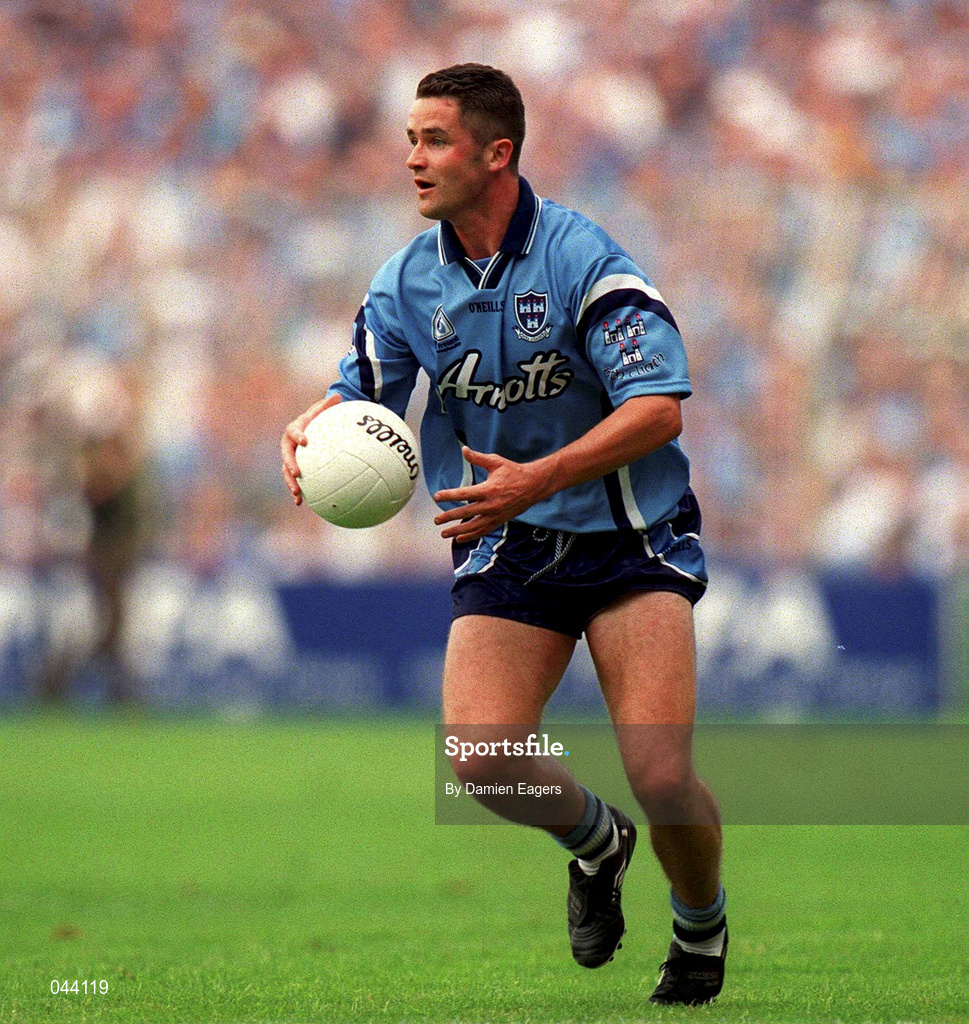 30 July 2000; Enda Sheedy of Dublin during the Bank of Ireland Leinster Senior Football Championship Final between Dublin and Kildare at Croke Park in Dublin. Photo by Damien Eagers/Sportsfile