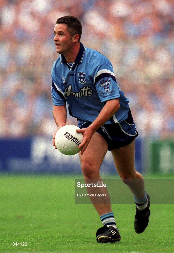 30 July 2000; Enda Sheedy of Dublin during the Bank of Ireland Leinster Senior Football Championship Final between Dublin and Kildare at Croke Park in Dublin. Photo by Damien Eagers/Sportsfile