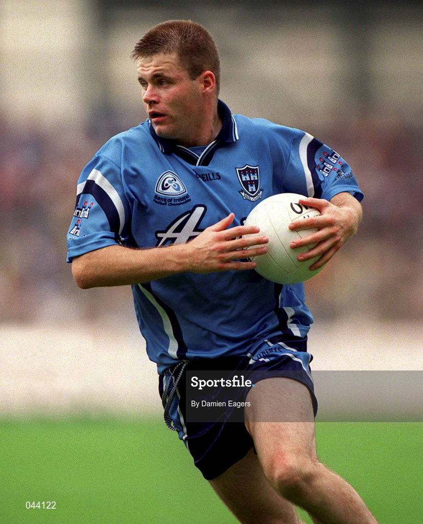 30 July 2000; Dessie Farrell of Dublin during the Bank of Ireland Leinster Senior Football Championship Final between Dublin and Kildare at Croke Park in Dublin. Photo by Damien Eagers/Sportsfile