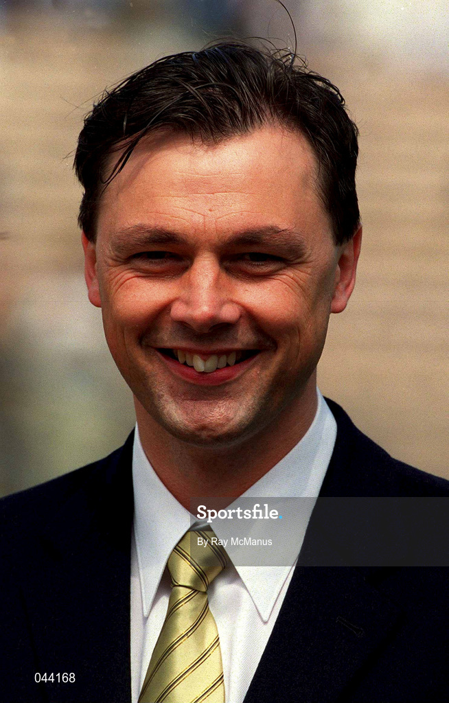 30 July 2000; RTÉ analyst Tony Davis prior to the Bank of Ireland Leinster Senior Football Championship Final between Dublin and Kildare at Croke Park in Dublin. Photo by Ray McManus/Sportsfile