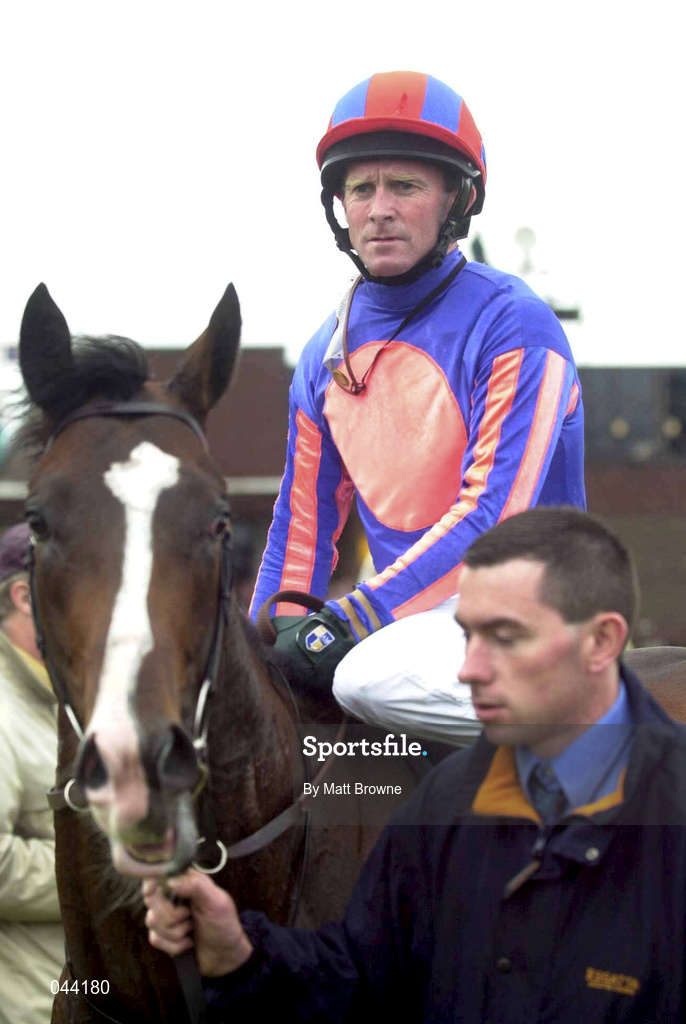 31 July 2000; Hemingway, with Mick Kinane up, are led to the parade ring after winning the GPT Industrial Properties Maiden during the opening day of the Galway Racing Festival at Galway Racecourse in Ballybrit, Galway. Photo by Matt Browne/Sportsfile