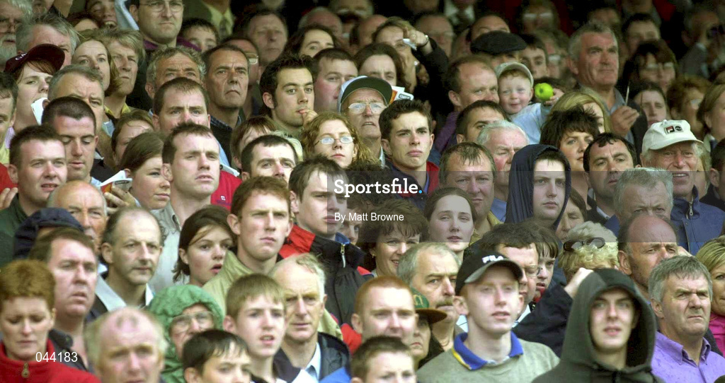 31 July 2000; Racegoers watch on during the opening day of the Galway Racing Festival at Galway Racecourse in Ballybrit, Galway. Photo by Matt Browne/Sportsfile