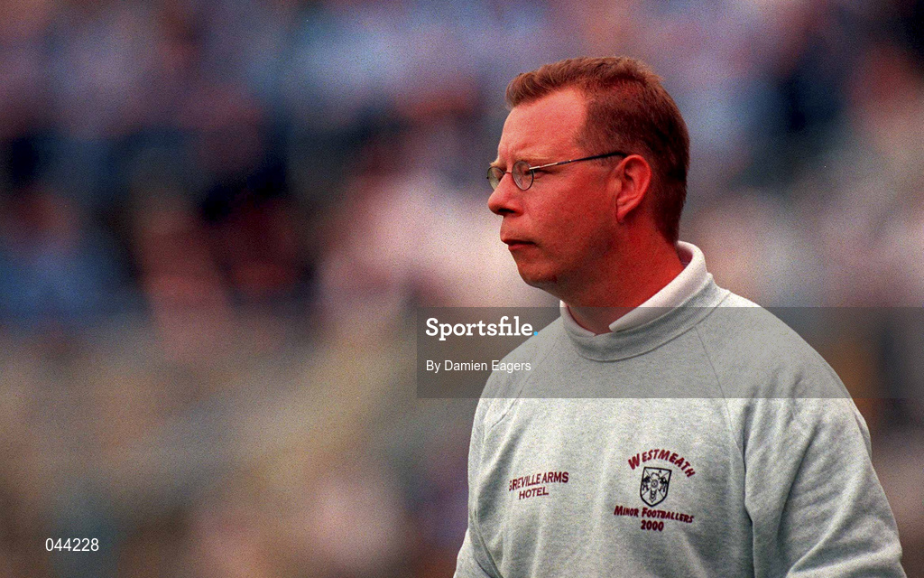 30 July 2000; Westmeath manager Ambrose McGowan during the Leinster Minor Football Championship Final between Dublin and Westmeath at Croke Park in Dublin. Photo by Damien Eagers/Sportsfile