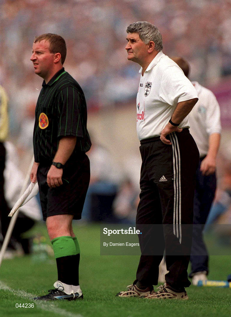 30 July 2000; Kildare manager Mick O'Dwyer during the Bank of Ireland Leinster Senior Football Championship Final between Dublin and Kildare at Croke Park in Dublin. Photo by Damien Eagers/Sportsfile