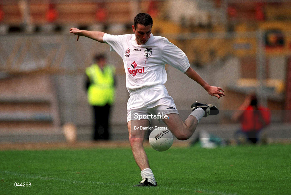 30 July 2000; Padraig Brennan of Kildare during the Bank of Ireland Leinster Senior Football Championship Final between Dublin and Kildare at Croke Park in Dublin. Photo by Damien Eagers/Sportsfile