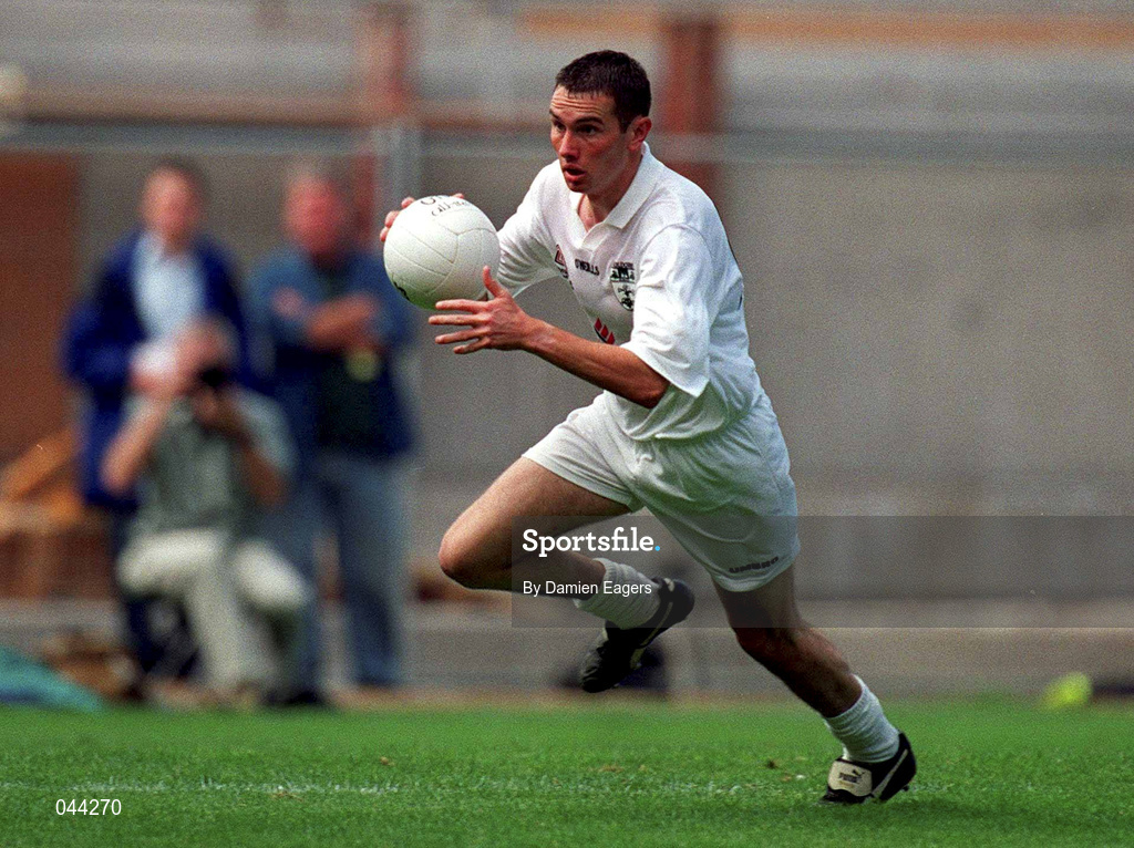 30 July 2000; Padraig Brennan of Kildare during the Bank of Ireland Leinster Senior Football Championship Final between Dublin and Kildare at Croke Park in Dublin. Photo by Damien Eagers/Sportsfile