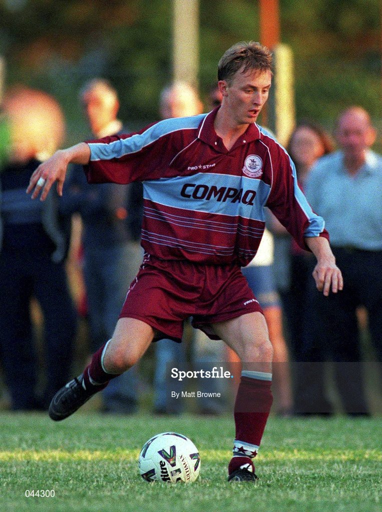 25 July 2000; Darragh Sheridan of Galway United during the Pre-Season Friendly match between Galway United and Sligo Rover in Athenry, Galway. Photo by Matt Browne/Sportsfile