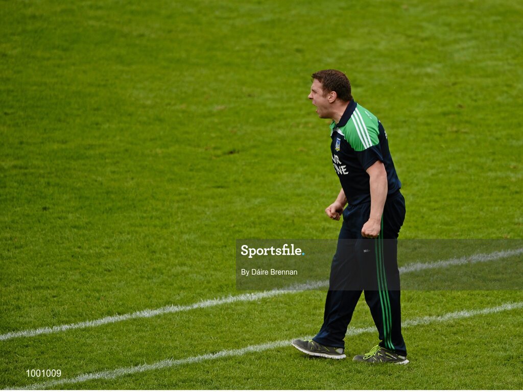 24 May 2015; Limerick selector Mark Lyons issues instructions from the sideline. Munster GAA Hurling Senior Championship Quarter-Final, Clare v Limerick. Semple Stadium, Thurles, Co. Tipperary. Picture credit: Dáire Brennan / SPORTSFILE