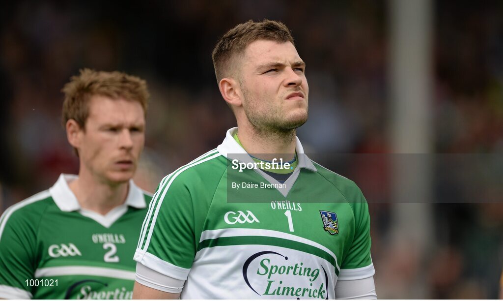 24 May 2015; Barry Hennessy, Limerick, during the parade. Munster GAA Hurling Senior Championship Quarter-Final, Clare v Limerick. Semple Stadium, Thurles, Co. Tipperary. Picture credit: Dáire Brennan / SPORTSFILE