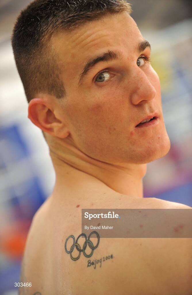 10 June 2008; Ireland's Olympic boxer John Joe Joyce during a photocall. Olympic Boxers photocall, National Stadium, Dublin. Picture credit: David Maher / SPORTSFILE *** Local Caption *** S0806060 Olympic Boxers photocall