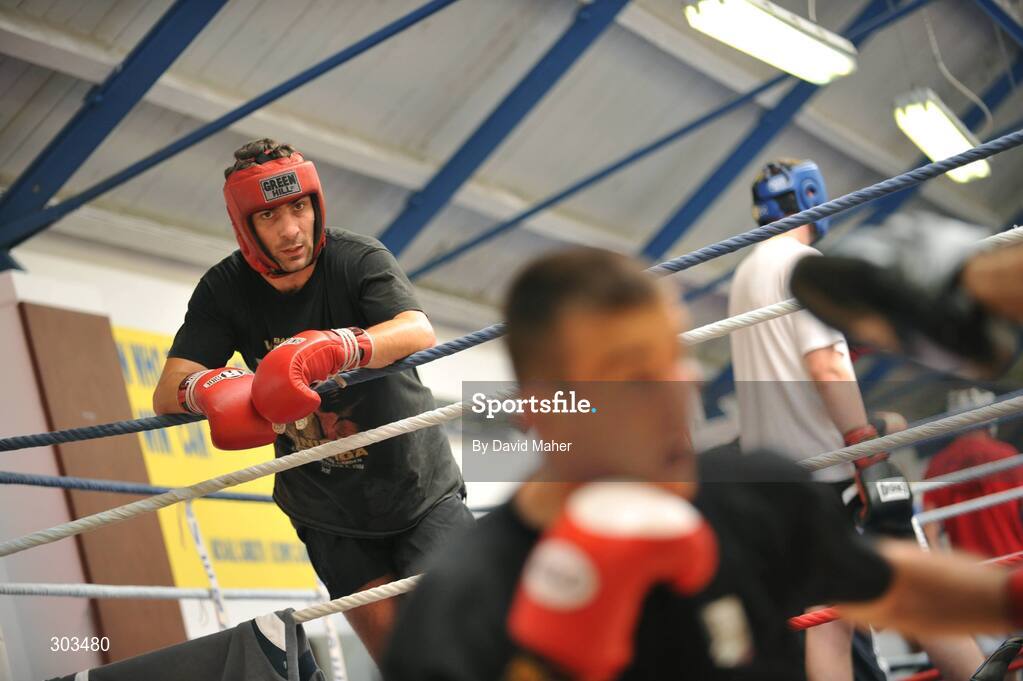 10 June 2008; Ireland's Olympic boxer Kenneth Egan during a photocall. Olympic Boxers photocall, National Stadium, Dublin. Picture credit: David Maher / SPORTSFILE *** Local Caption *** S0806060 Olympic Boxers photocall